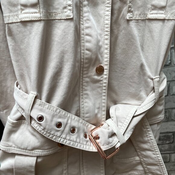 Light Pink Belted Utility Jacket from White House Black Market - Picture 5 of 10